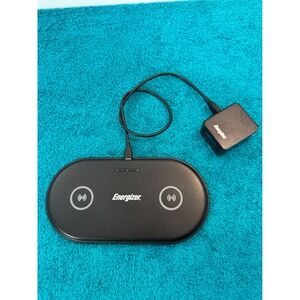 Energizer Dual Wireless Charging Pad 10W Qi Fast Charger Black ENG-UQIPAD04